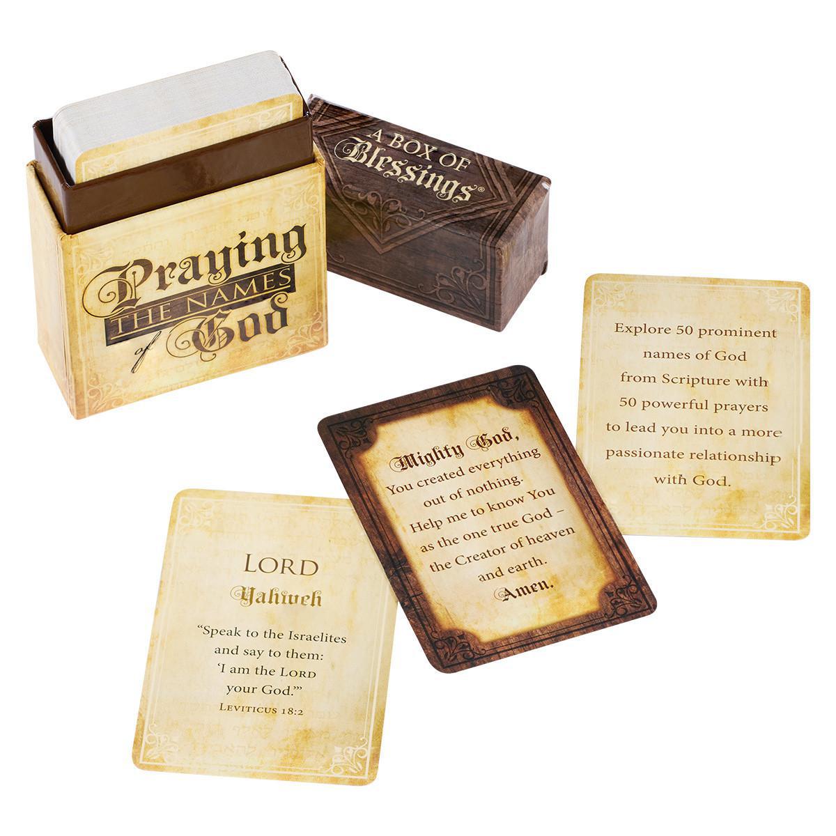 Praying Names of God Boxed Cards – Simply Uncaged Christian Gifts