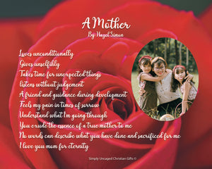 A Mother Personalized Photo Poem