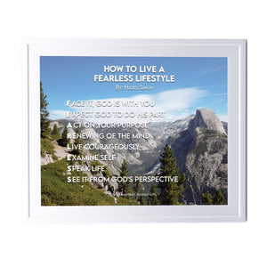 How To Live A Fearless Lifestyle Personalized Photo Poem