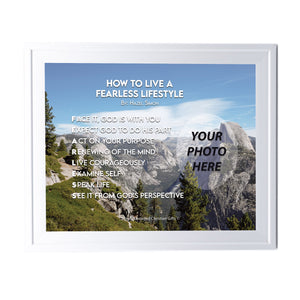 How To Live A Fearless Lifestyle Personalized Photo Poem
