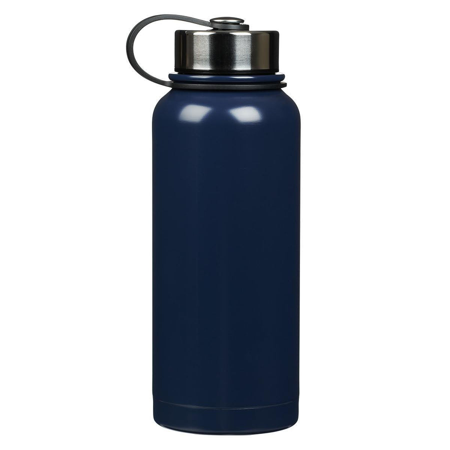 Desire of Your Heart Psalm 20:4 Navy Blue Stainless Steel Water Bottle