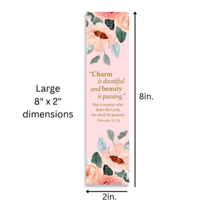 Christian 8X2inch Verses Bookmarks for Women, Assorted Variety Pack Bookmarks