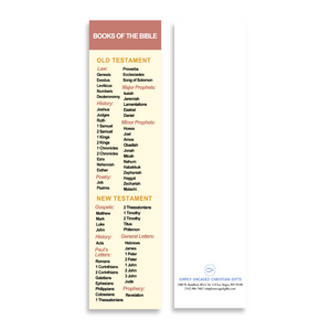 Christian Bookmark Packs Books of the Bible