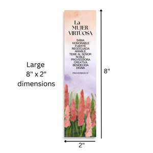 Spanish Proverbs 31 8’X2’ Bookmark for Women | Gift for Virtuous Woman