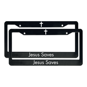 Jesus Saves | Christian License Plate Frame Pack