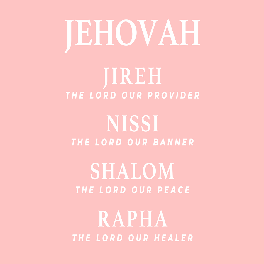 JEHOVAH Jireh, Nissi, Shalom, Rapha Shirt