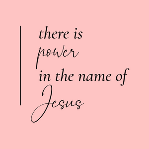 There is power in the name of Jesus Pocket Shirt