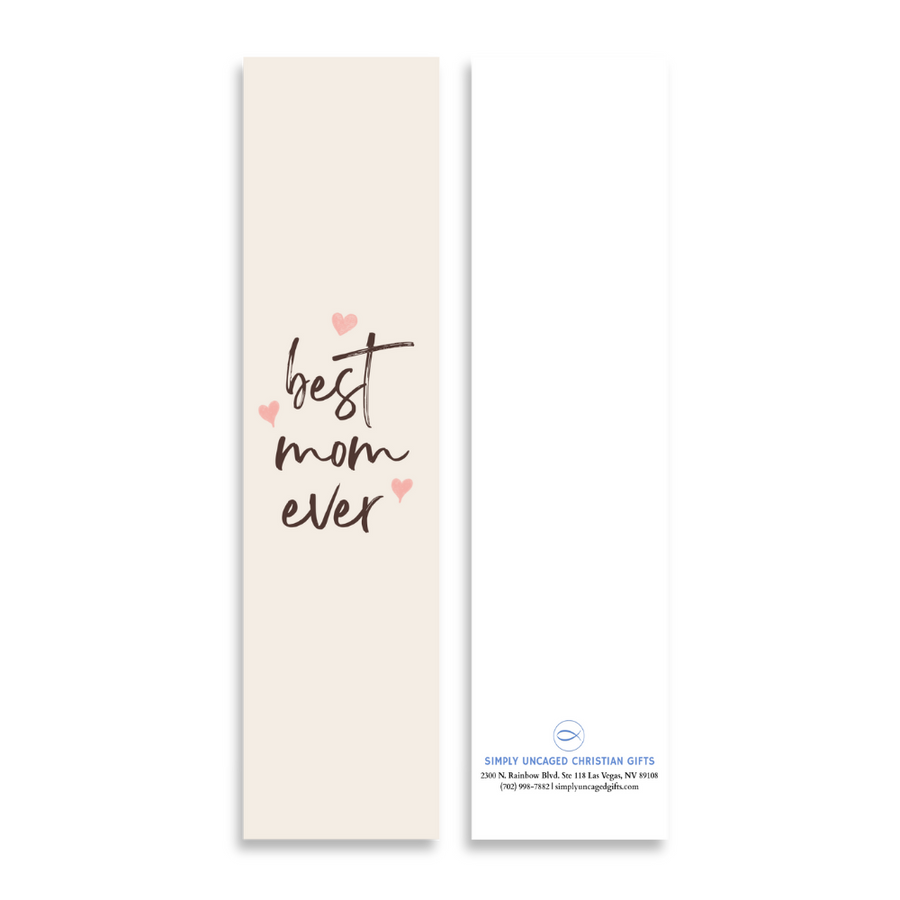 Best Mom Ever 8’X2’ Bookmark for Mom | Gift for Mothers