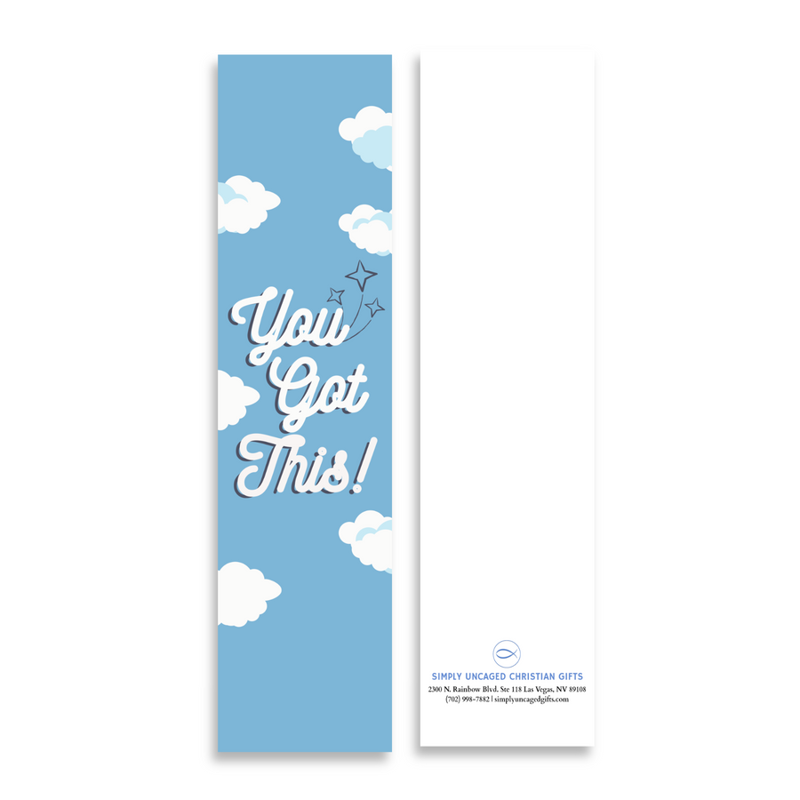 Inspirational Encouraging 8'X2' Bookmark | You Got This