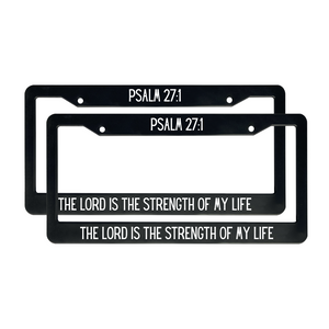 Psalm 27:1 Christian License Plate Frame for Mothers Day | Gift for Women Mom