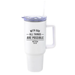 Load image into Gallery viewer, With God All Things Are Possible Matthew 19:26 | Christian Travel Mug Tumbler
