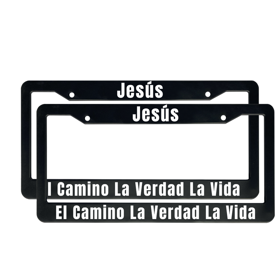 Jesús El Camino La Verdad La Vida | Christian Spanish License Plate Frame