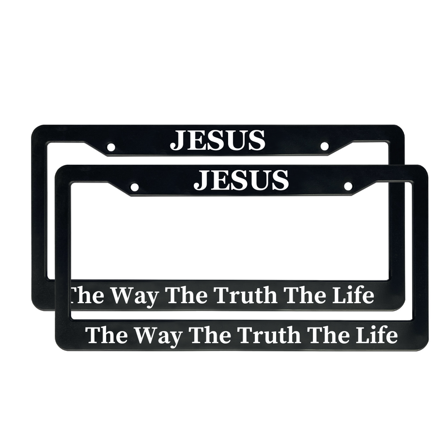 Jesus The Way The Truth The Life | Christian License Plate Frame