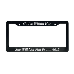 Psalm 46:5 Christian License Plate Frame for Mothers Day | Gift for Women Mom