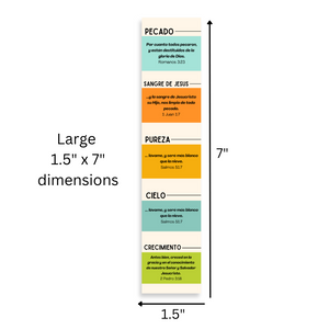 Spanish 7x1.5inch Christian Bookmark for Evangelism Churches in Packs | El Plan De Salvación