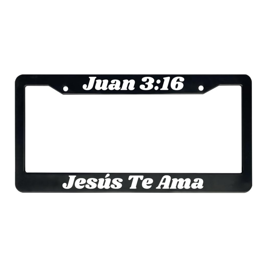 Juan 3:16 Jesús Te Ama | Christian Spanish License Plate Frame