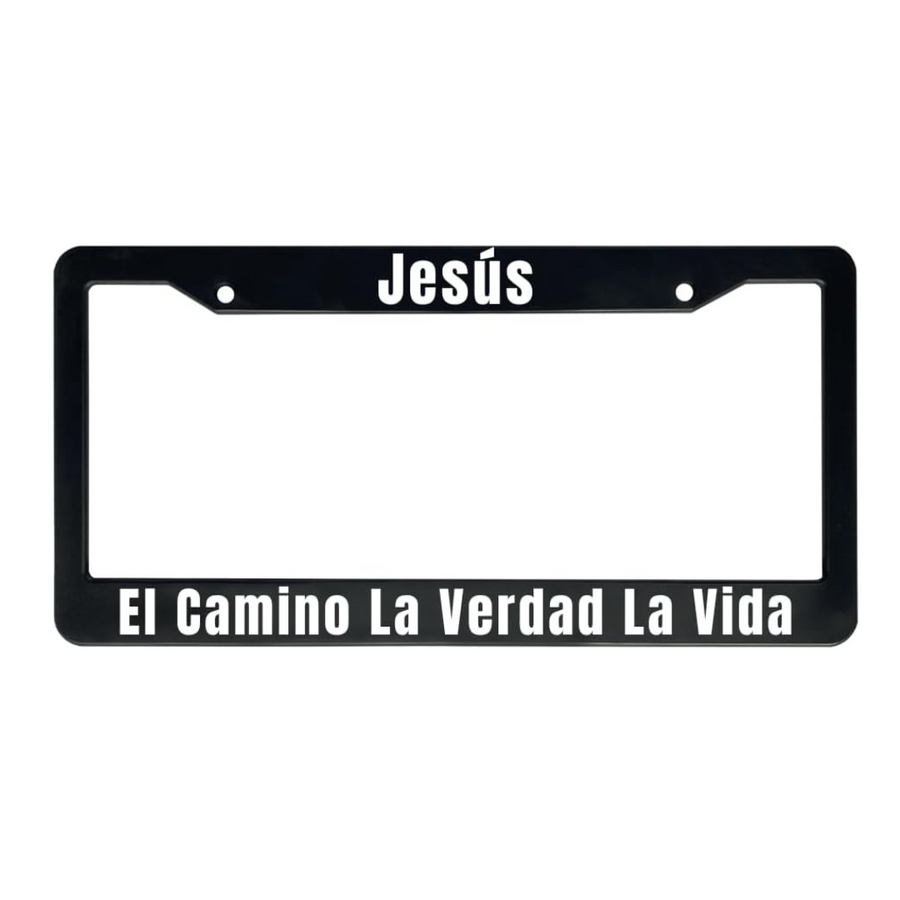Jesús El Camino La Verdad La Vida | Christian Spanish License Plate Frame