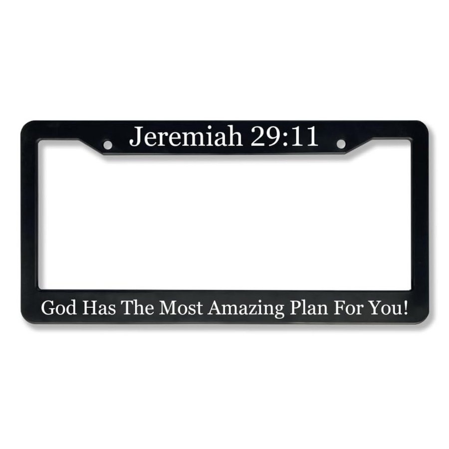 Jeremiah 29:11 God Has The Most Amazing Plan For You! | Christian License Plate Frame