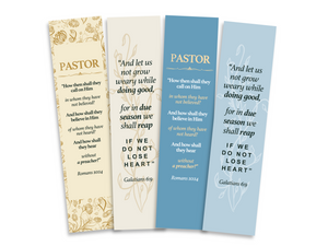 Christian Pastor Bookmarks, Variety Pack Bookmarks Inspirational for Pastor Appreciation