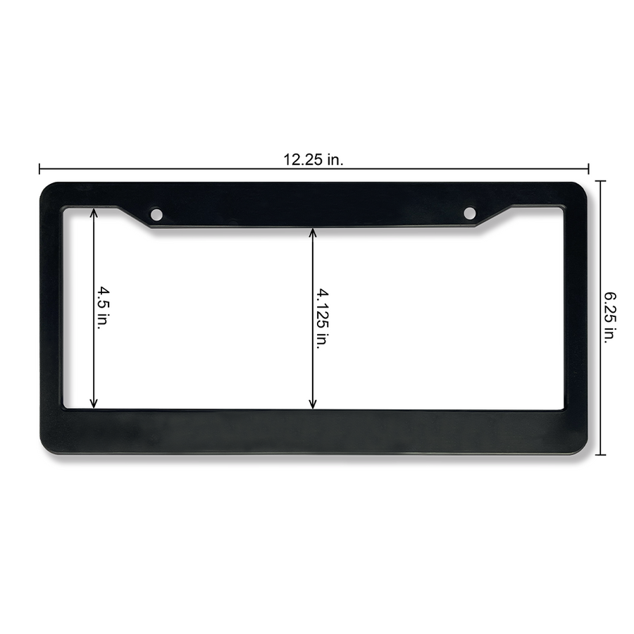Black Plastic 'Do You Follow Jesus This Close' Christian License Plate Frame