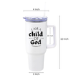 Load image into Gallery viewer, I Am a Child of God | Christian Travel Mug Tumbler
