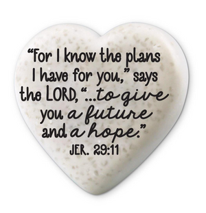 Heart Scripture Stone