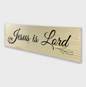Jesus is Lord 1 Tier Wood Decor