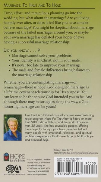 Marriage [Hope For The Heart Series] - June Hunt