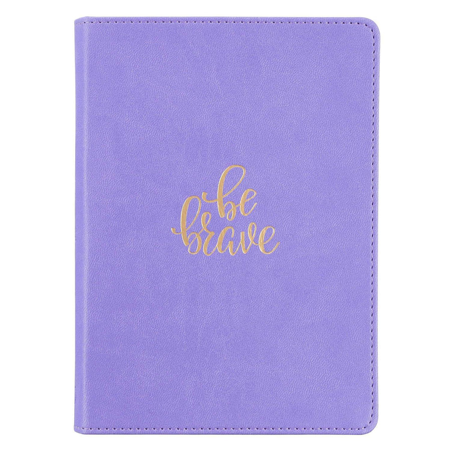 Be Brave Purple Faux Leather Journal