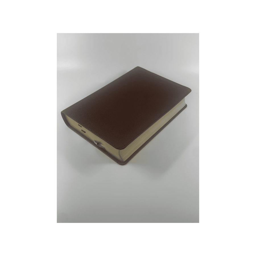 Personalized Custom Text Your Name NIV The Open Bible Complete Reference System Comfort Print Brown Genuine Leather