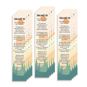 Spanish Christian Bookmark with Bible Verse (Psalm 23) | Marcapaginas en Español con el Salmo 23 (8X2in.)
