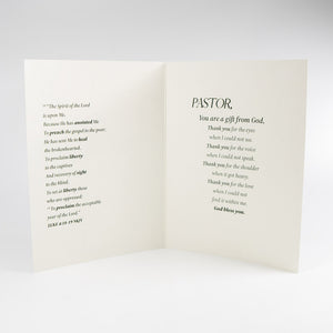 Pastor Appreciation Personalized Greeting Card