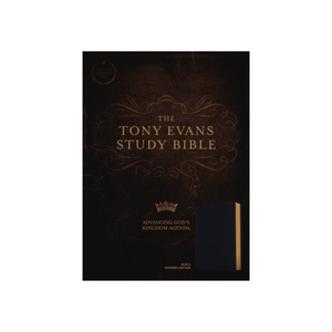 Personalized Custom Text Your Name CSB The Tony Evans Study Bible: Advancing God's Kingdom Agenda Black Bonded Leather