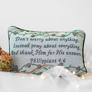 Pray About Everything, Prayer Pocket Pillow