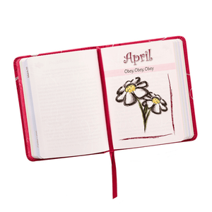 Personalized Custom Text Your Name The One-Minute Devotions for Girls Pink Faux Leather Devotional