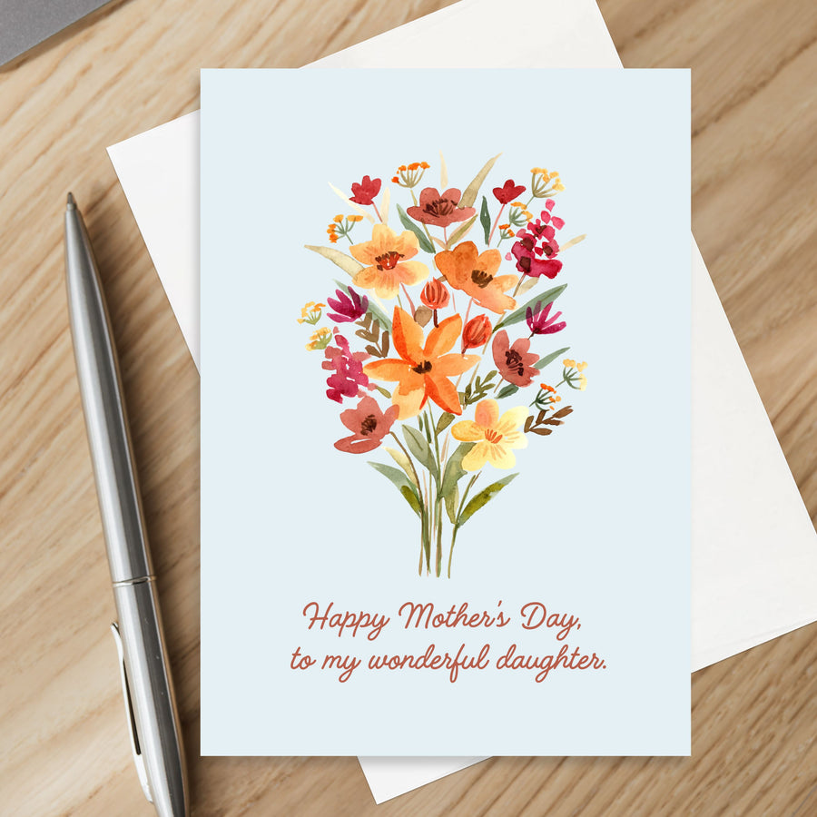 Christian Mother's Day Wonderful Daughter Greeting Card
