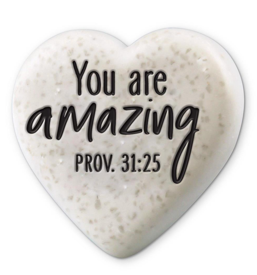 Heart Scripture Stone