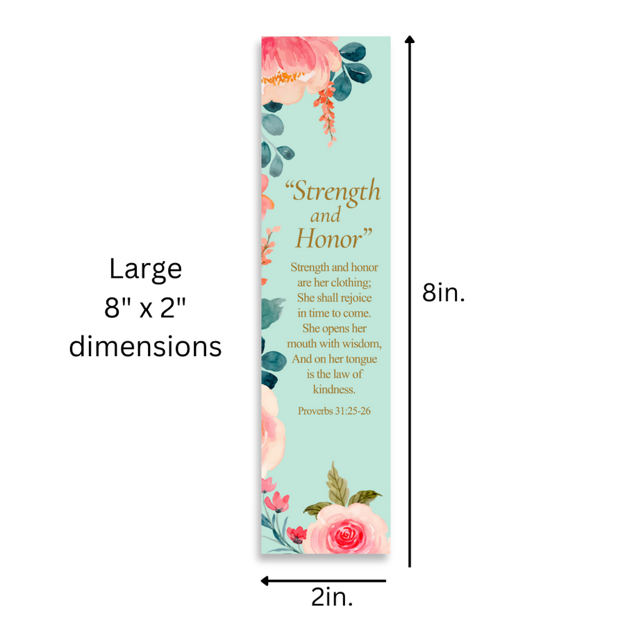 Christian 8X2inch Verses Bookmarks for Women, Assorted Variety Pack Bookmarks