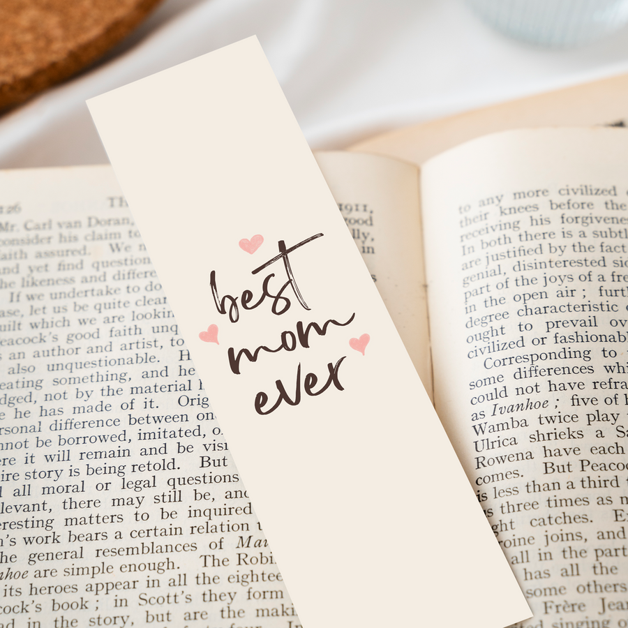 Best Mom Ever 8’X2’ Bookmark for Mom | Gift for Mothers