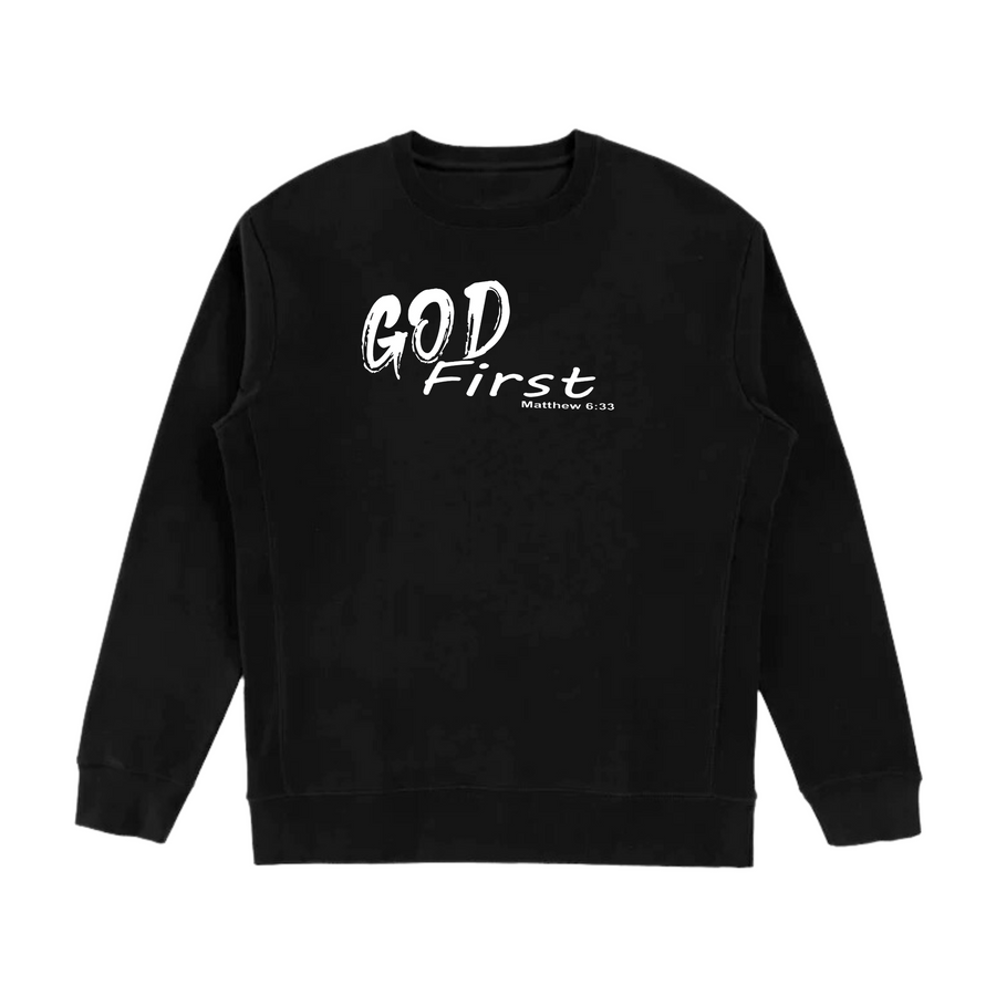 God First Matthew 6:33 Crewneck Sweater