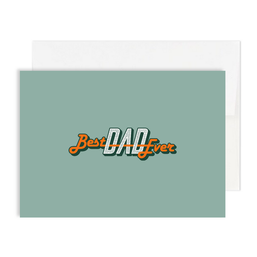 Best Dad Ever Card 5’X7’ | Gift for Dad