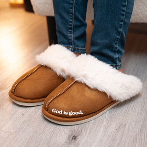 Christian Slipper with Foam NonSlip Sole for Women. "God is Good."