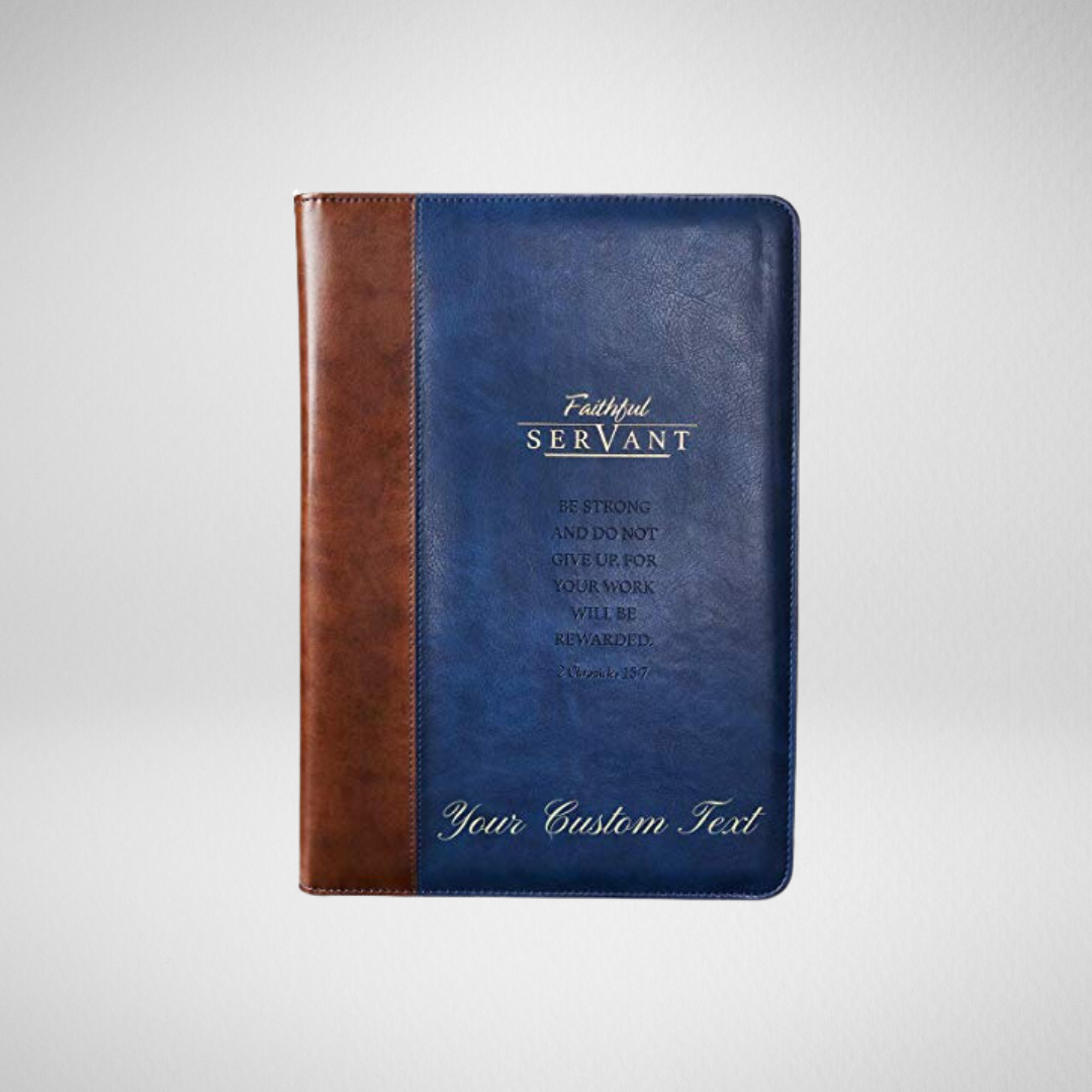 Personalized Portfolio Faithful Servant Legal Size Zippered Portfolio –  Simply Uncaged Christian Gifts