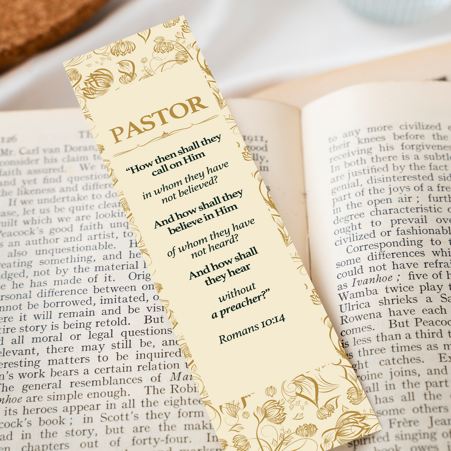 Christian Pastor Bookmarks, Variety Pack Bookmarks Inspirational for Pastor Appreciation