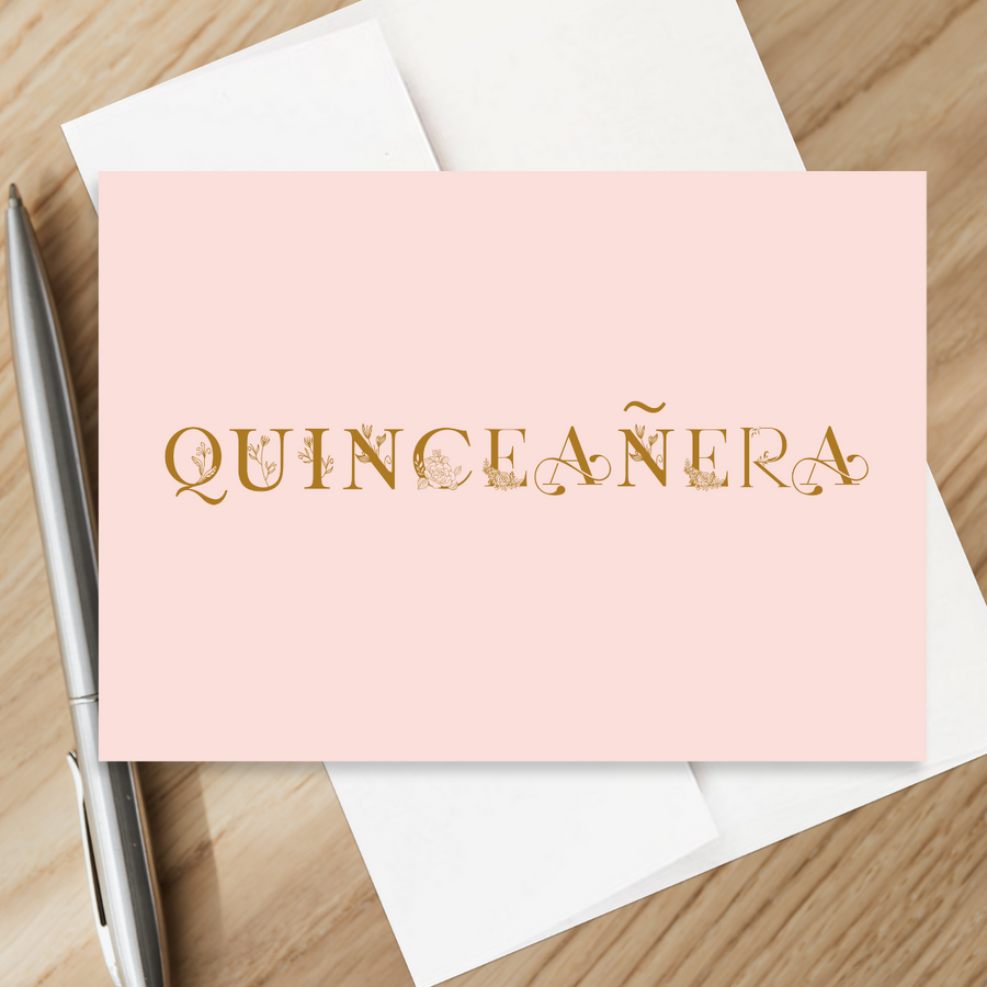 Quinceañera Card | 5’X7’ Birthday Card for 15 Year Old