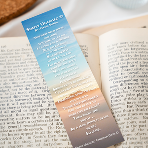 Christian Bookmark Packs Simply Uncaged Poem, Inspirational Bookmark