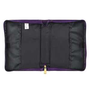 Amazing Grace Purple Faux Leather Bible Cover