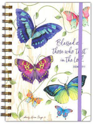 Blessed Butterfly Spiral Bound Journal