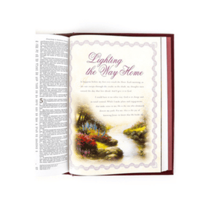 Personalized Custom Text Your Name NKJV Lighting The Way Home Family Bible Burgundy Padded Hardcover