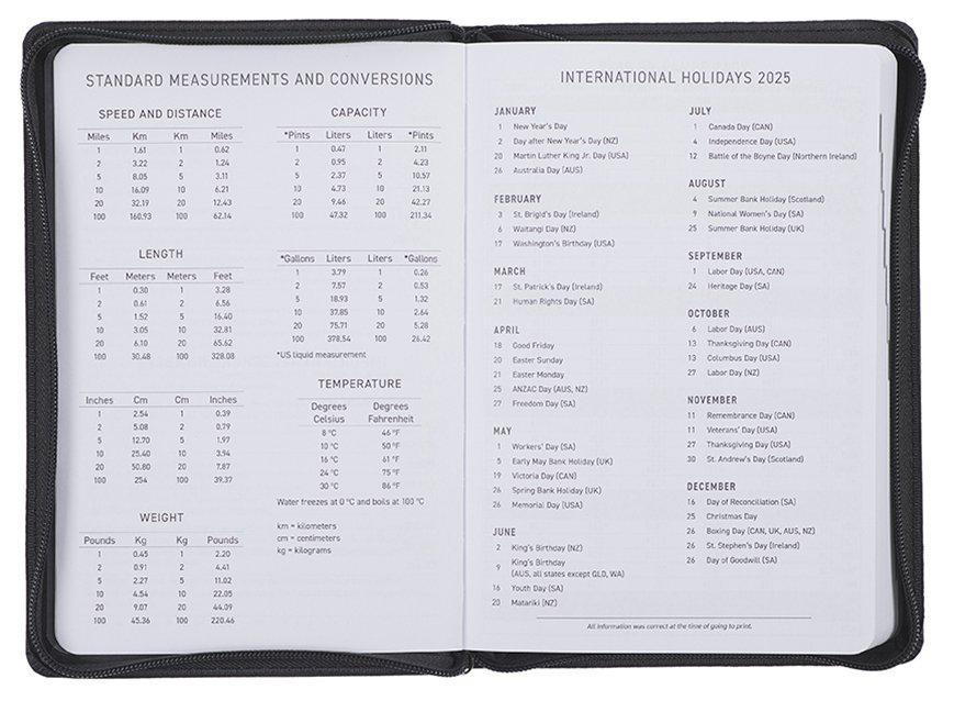 Strong & Courageous Joshua 1:9 Brown 2025 Executive Planner